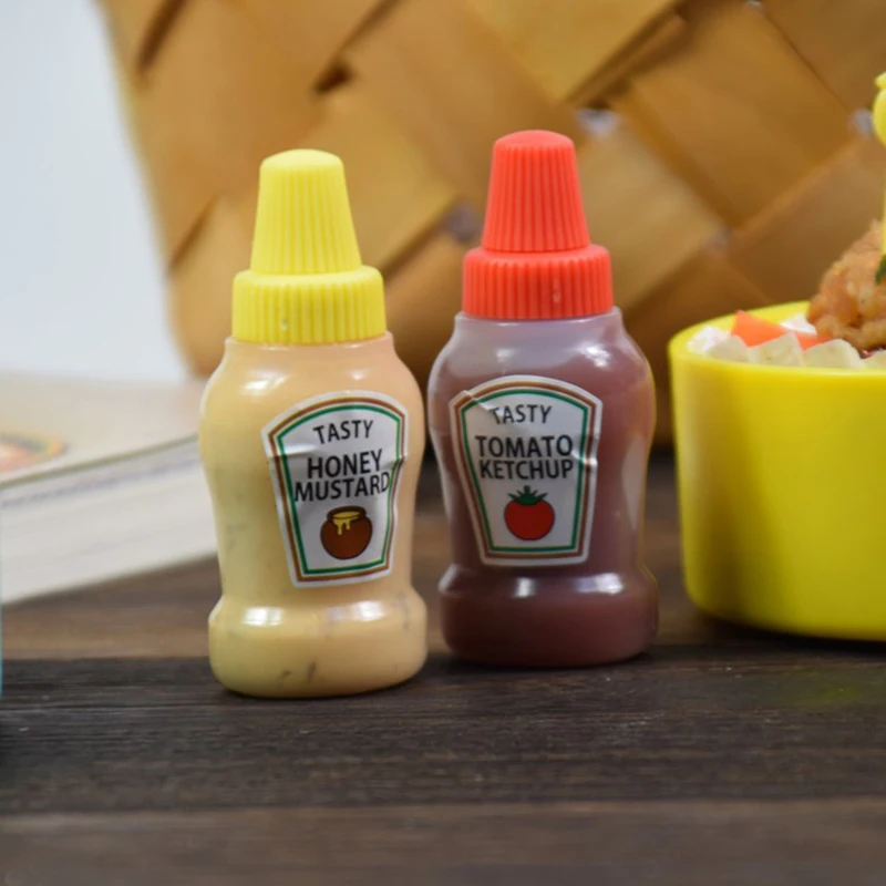Мини бутылка для приправ и соуса 2 шт./3 шт. портативная салата из томатов кетчупа