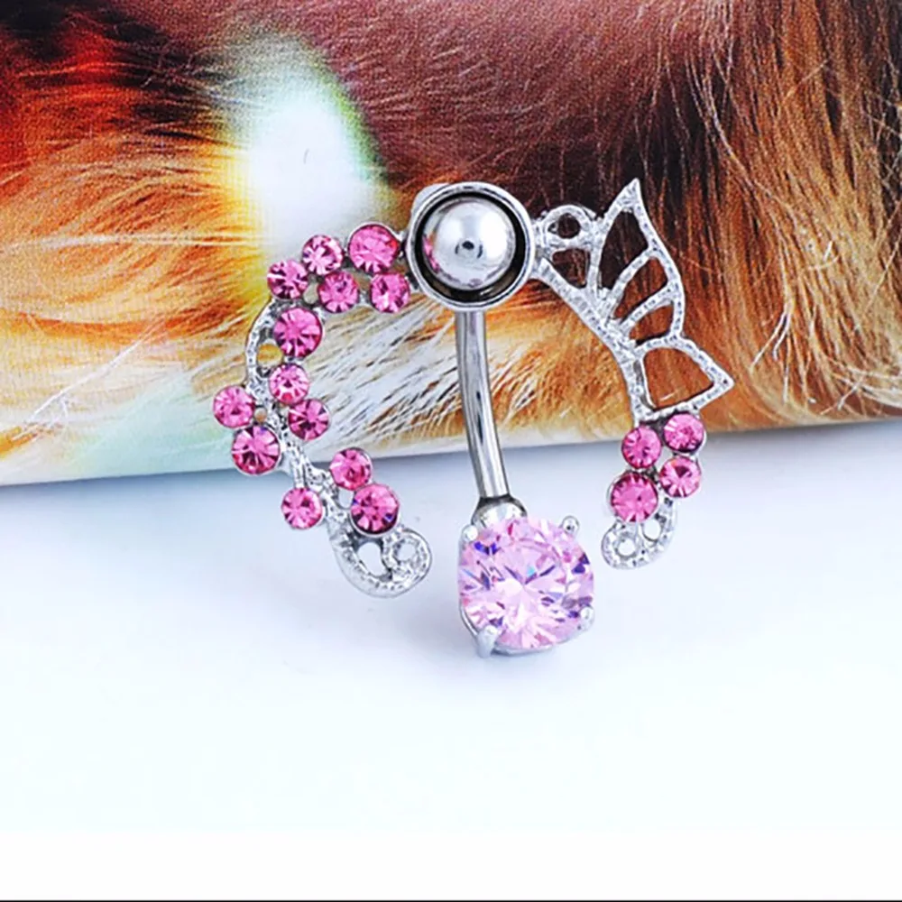 

Fashion Hollow Belly Button Rings Sexy Body Piercing Bars Piercings Navel Piercing Gothic Fine Jewelry #255395