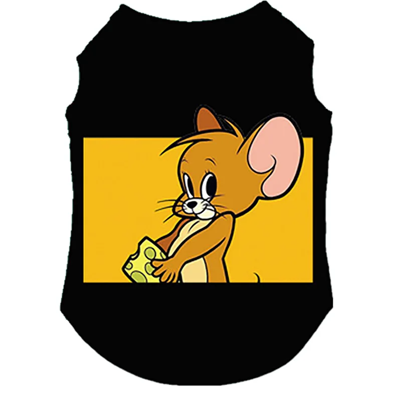 Летняя одежда для собак дешевая мультяшная Одежда охлаждающий жилет милый