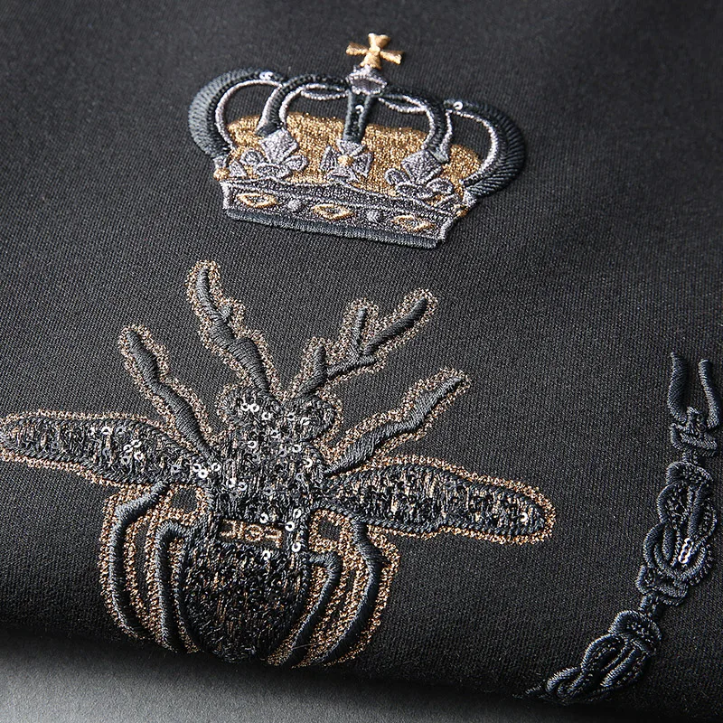 JSBD брендовые Длинные рукава худи с круглым вырезом для мужчин Корона