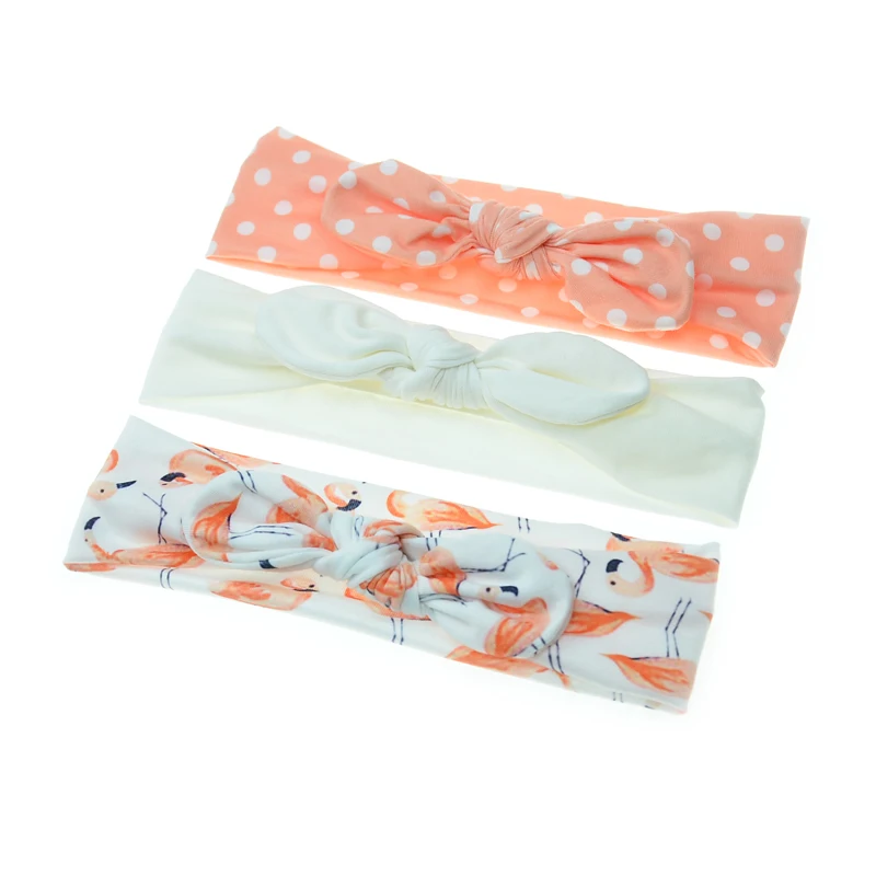 

3pcs/lot Baby newborn stripe floral print cotton headband unicorn girl headbands photography hair accessories