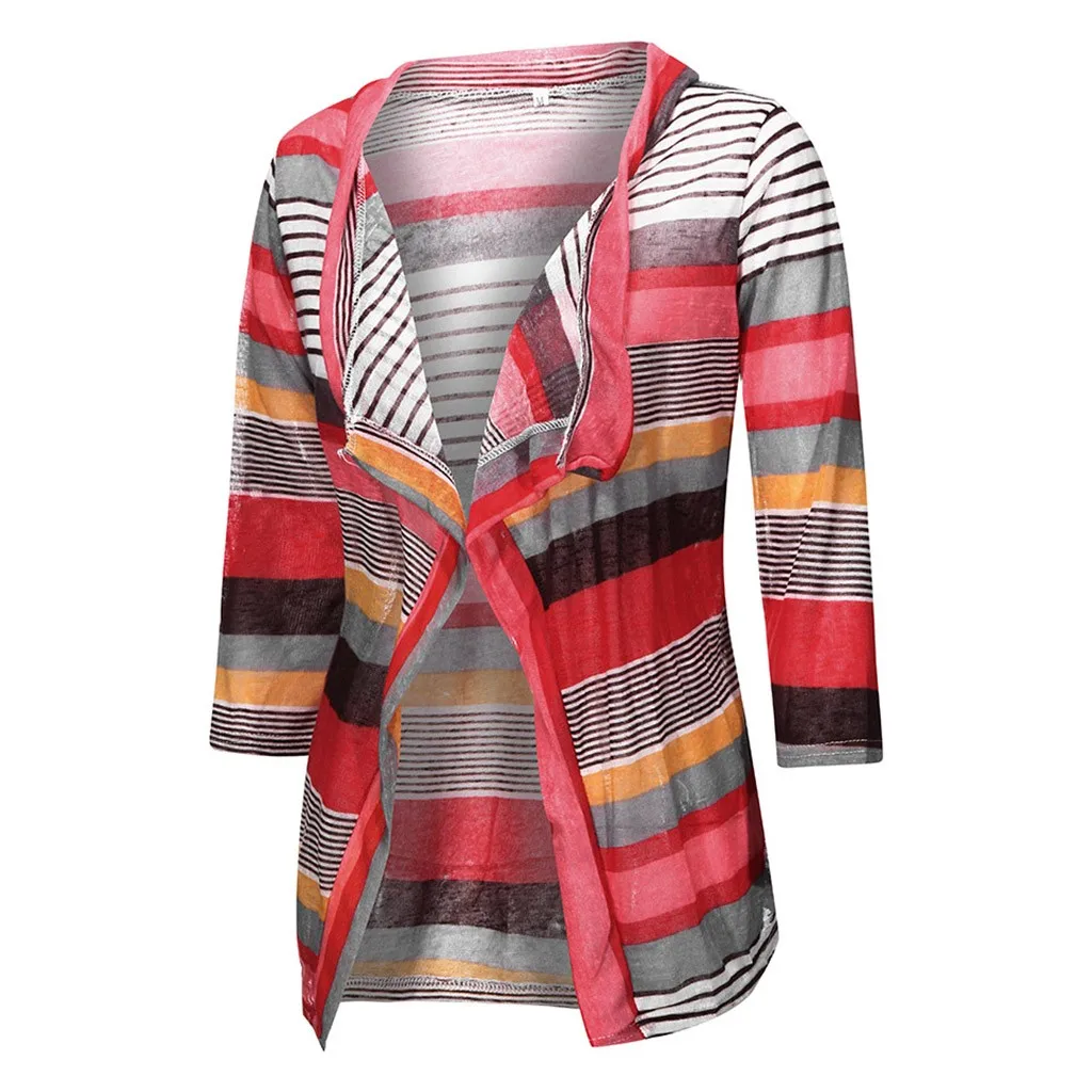 Женский осенний свитер 2019 простой топ с геометрическим рисунком Кардиган