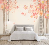 hand painted watercolor nordic decorative background wall modern simple fashion custom wallpaper mural 8d waterproof wall cloth