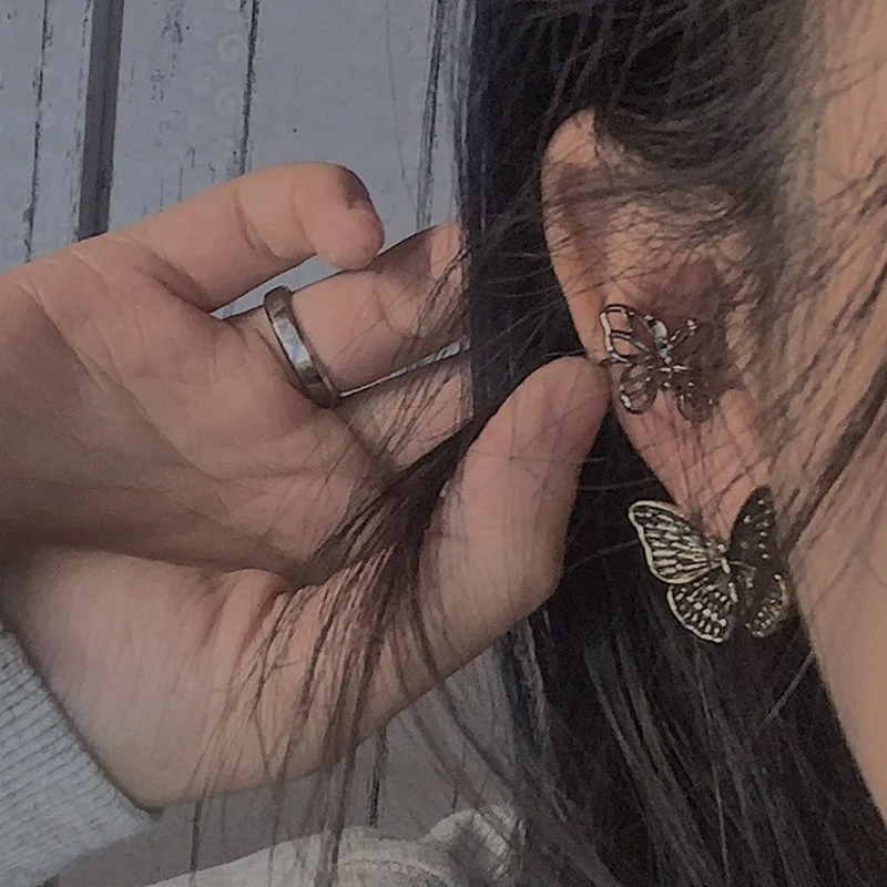 Серьги-клипсы Kpop в минималистичном стиле для женщин и мужчин ювелирные изделия