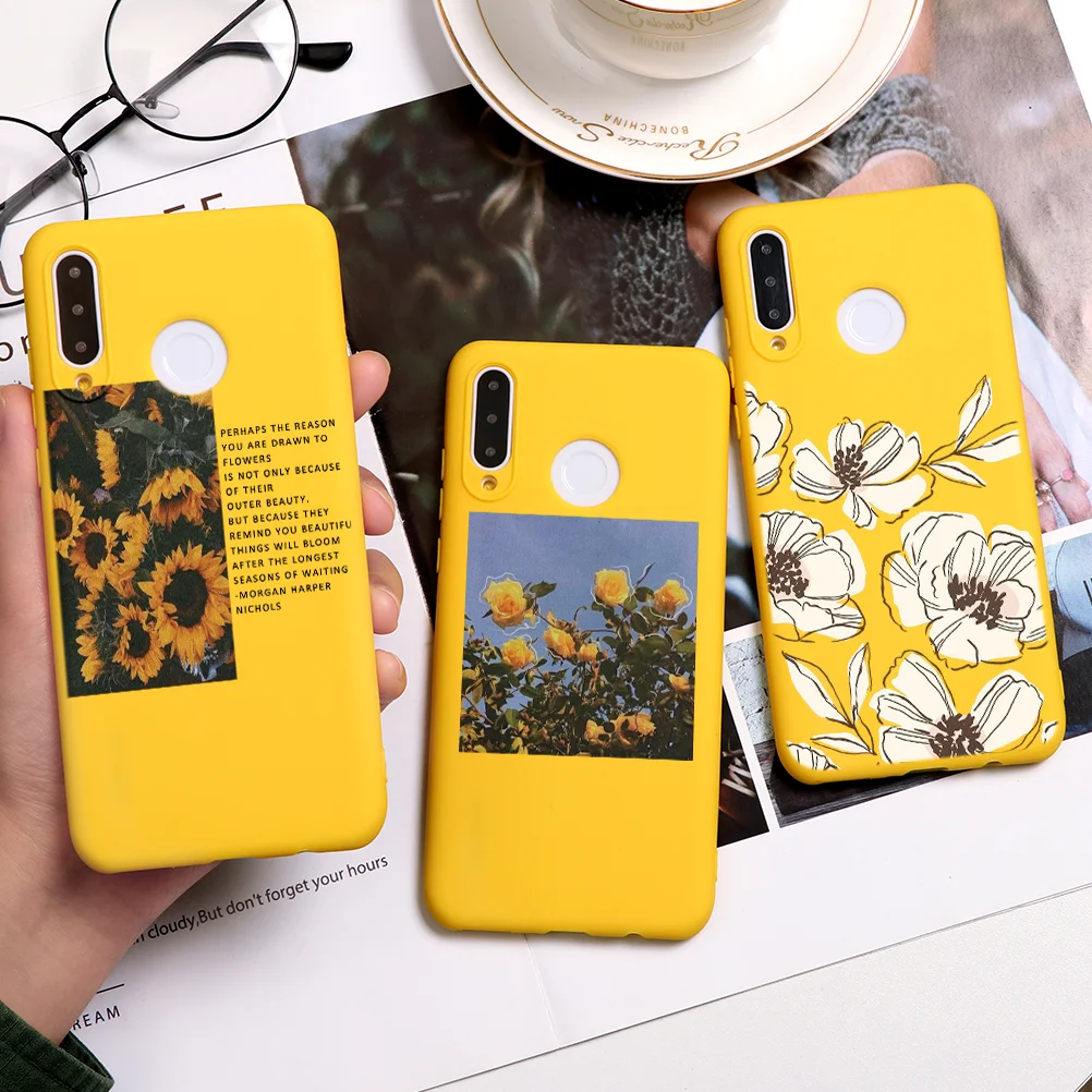 Мягкий чехол для Huawei P 30 Lite Mate 20 P20 P30 P40 Pro Plus Smart Y6 Y7 Y9 Prime лето 2019|Бамперы| |