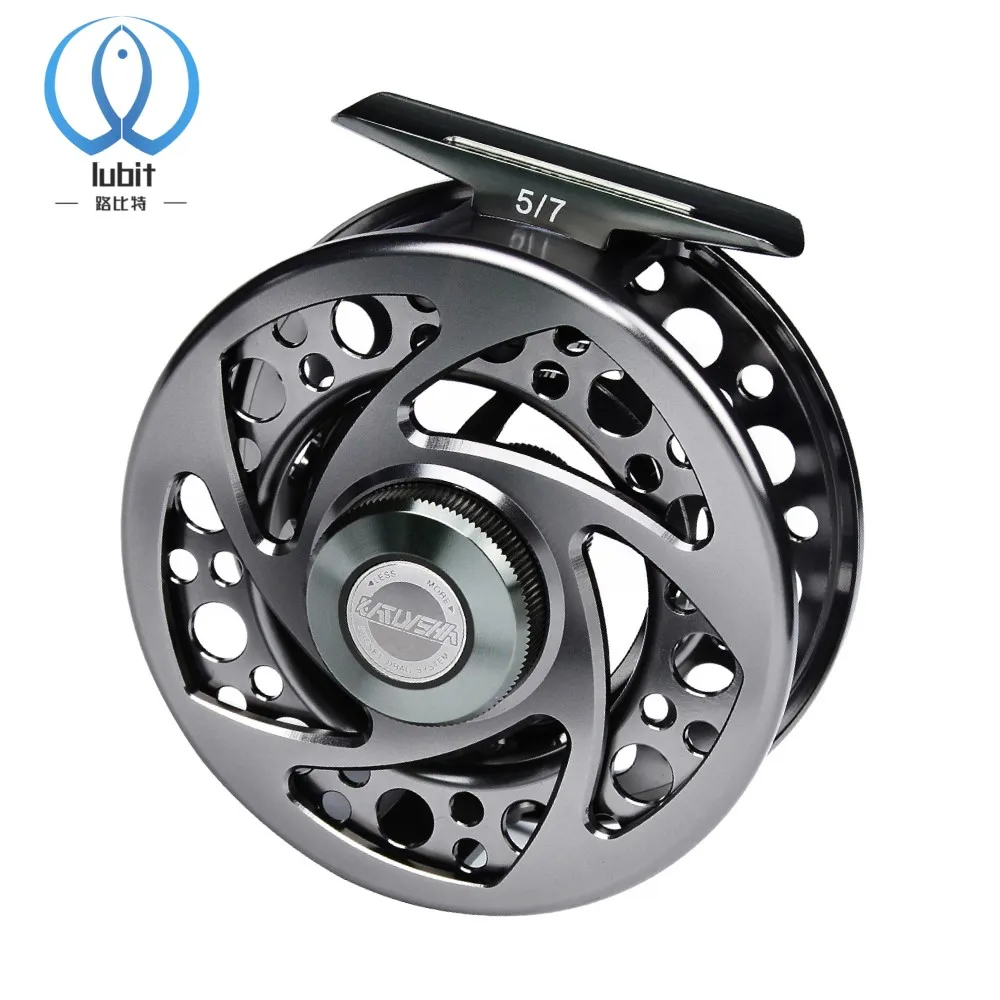Lubit 3 + 1BB катушка для ловли нахлыстом 5/7 7/9 9/10 WT алюминиевая станок с ЧПУ левая и