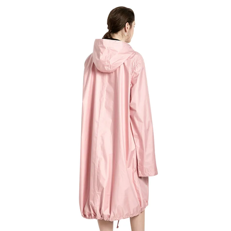 Женский длинный дождевик легкий пончо для туризма Портативный непромокаемый