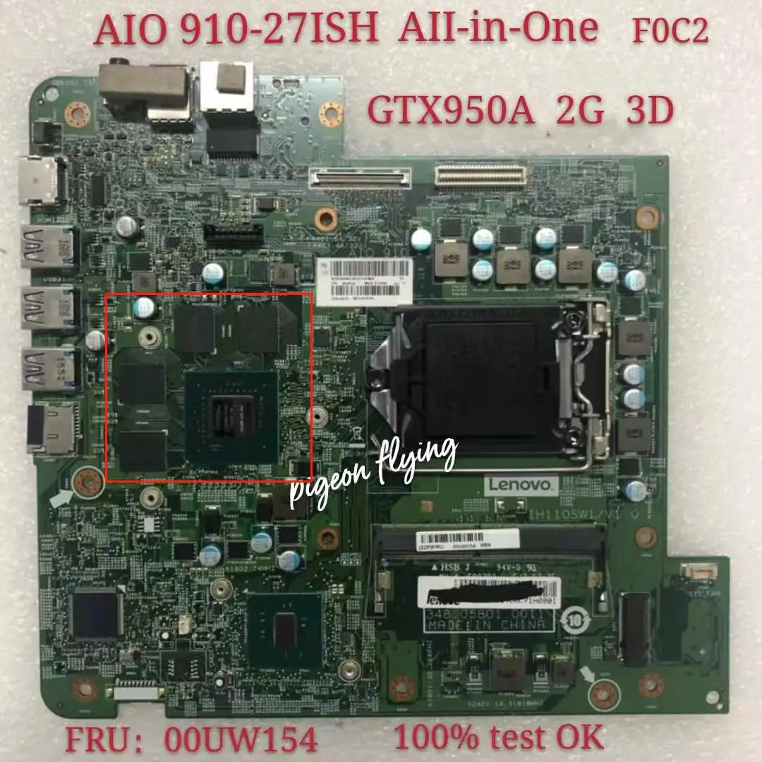 

Для Lenovo ideacмежду AIO 910-27ISH все-в-одном (тип: F0C2) GTX950A 2G 3D 3840*2160 WIN DPK FRU 00UW154 100% ТЕСТ ОК