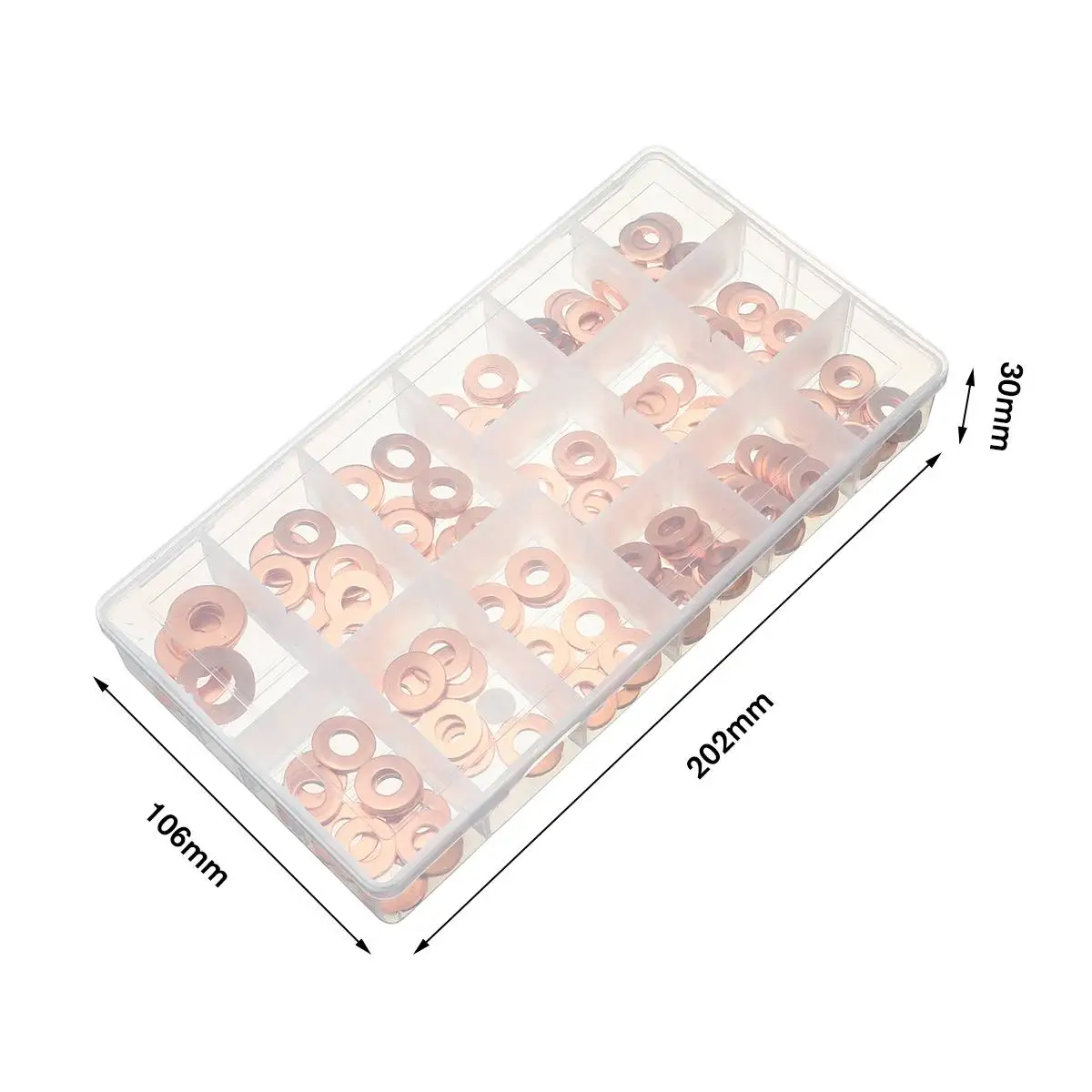 Универсальный Набор медных дизельных шайб форсунки 150 шт./компл. уплотнений в