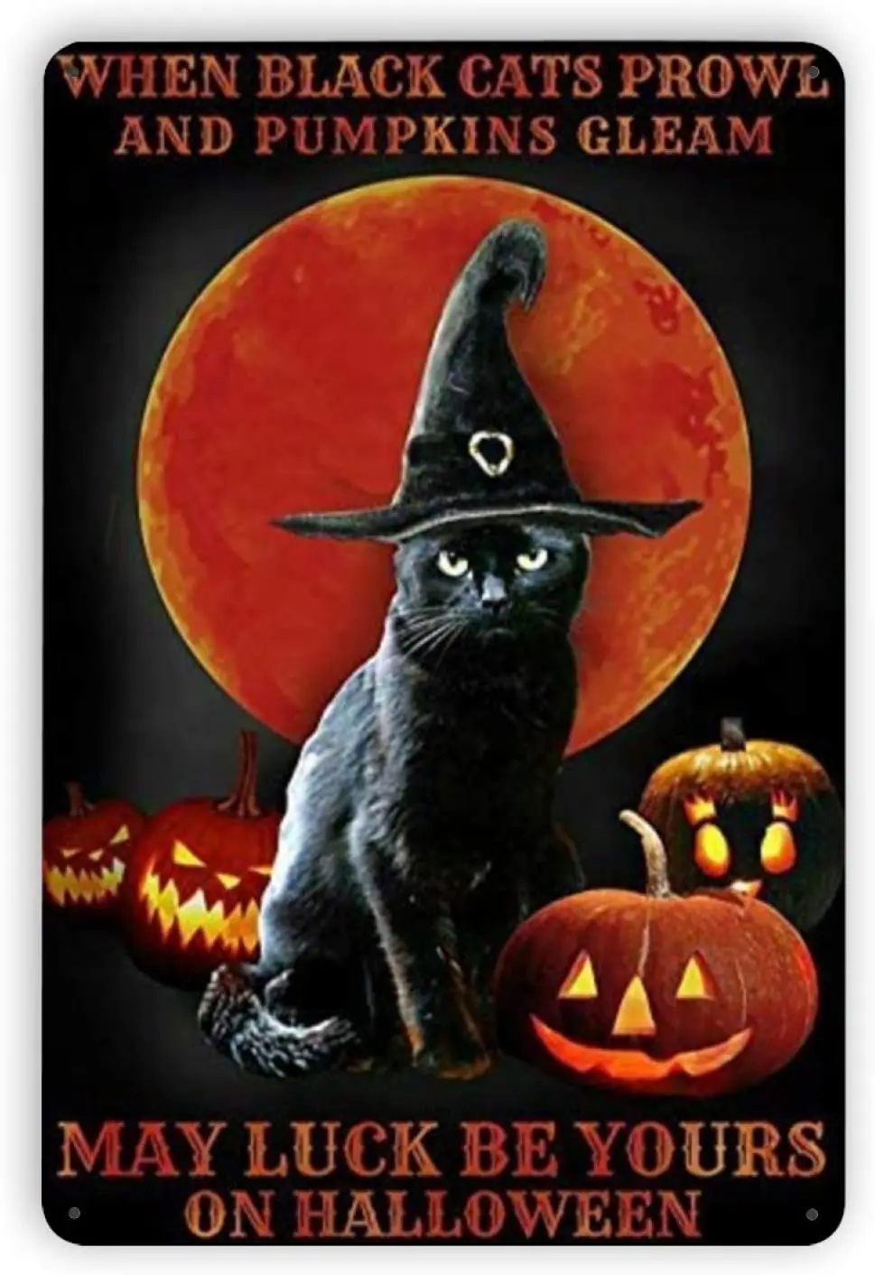 

Искусство на стену Woollywonder с изображением кота, ведьмы, тыквы