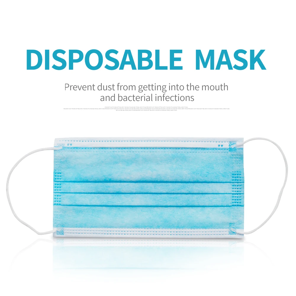 5 шт. одноразовая маска для лица Protective 스크 3Ply Защитная Нетканая эластичная