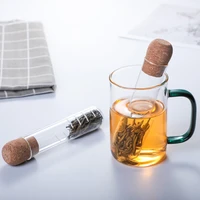 glass tea infuser tea filter creative pipe glass design tea strainer for mug fancy filter for puer tea herb kitchen accessories