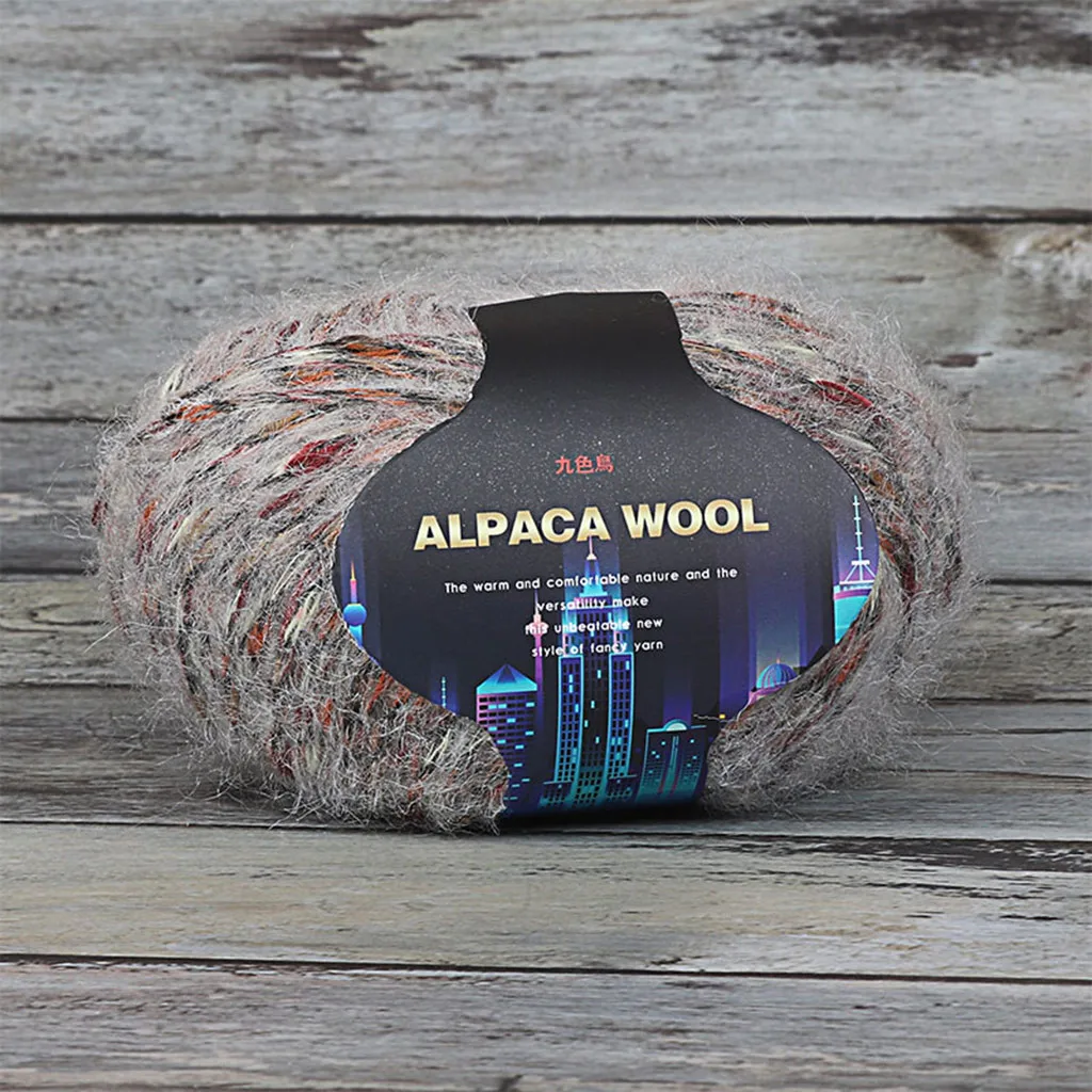 Красочные Alpacawool ручной вязки пальто свитер шарф линии из толстой шерсти инновационные и удобные товары для дома