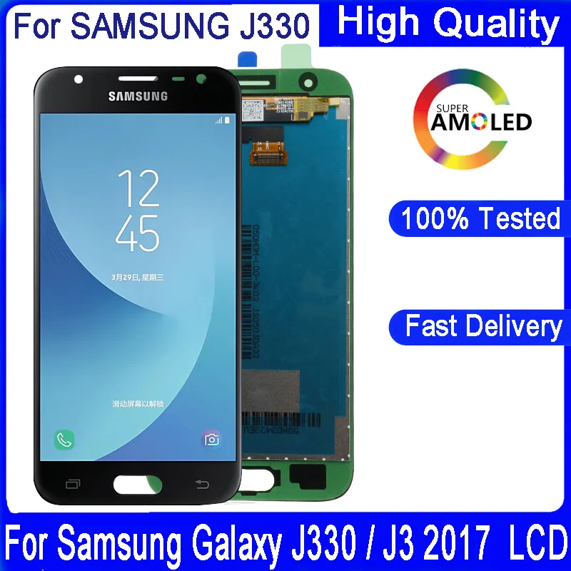 Для SAMSUNG GALAXY J3 2017 J330 J330F SM оригинальный 5 0 &quotЖК дисплей сенсорный экран дигитайзер