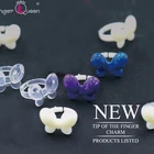 50 шт., акриловые накладные ногти с рисунком бабочки