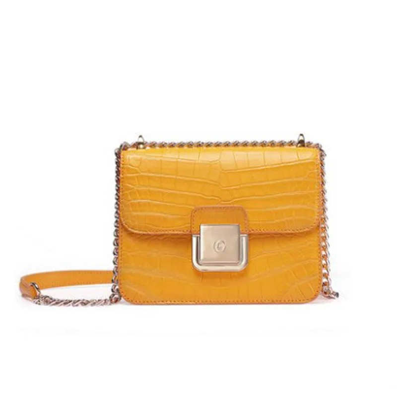 

ouluoer new crocodile bag Single shoulder bag Female bag fashion women falp summer Female bag women chain bag