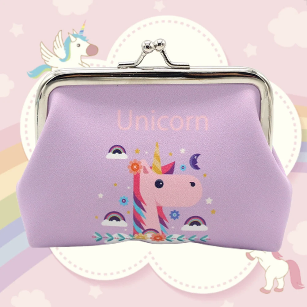 Женский мини-кошелек для мелочи с принтом единорога кошелек карт и USB-кабеля