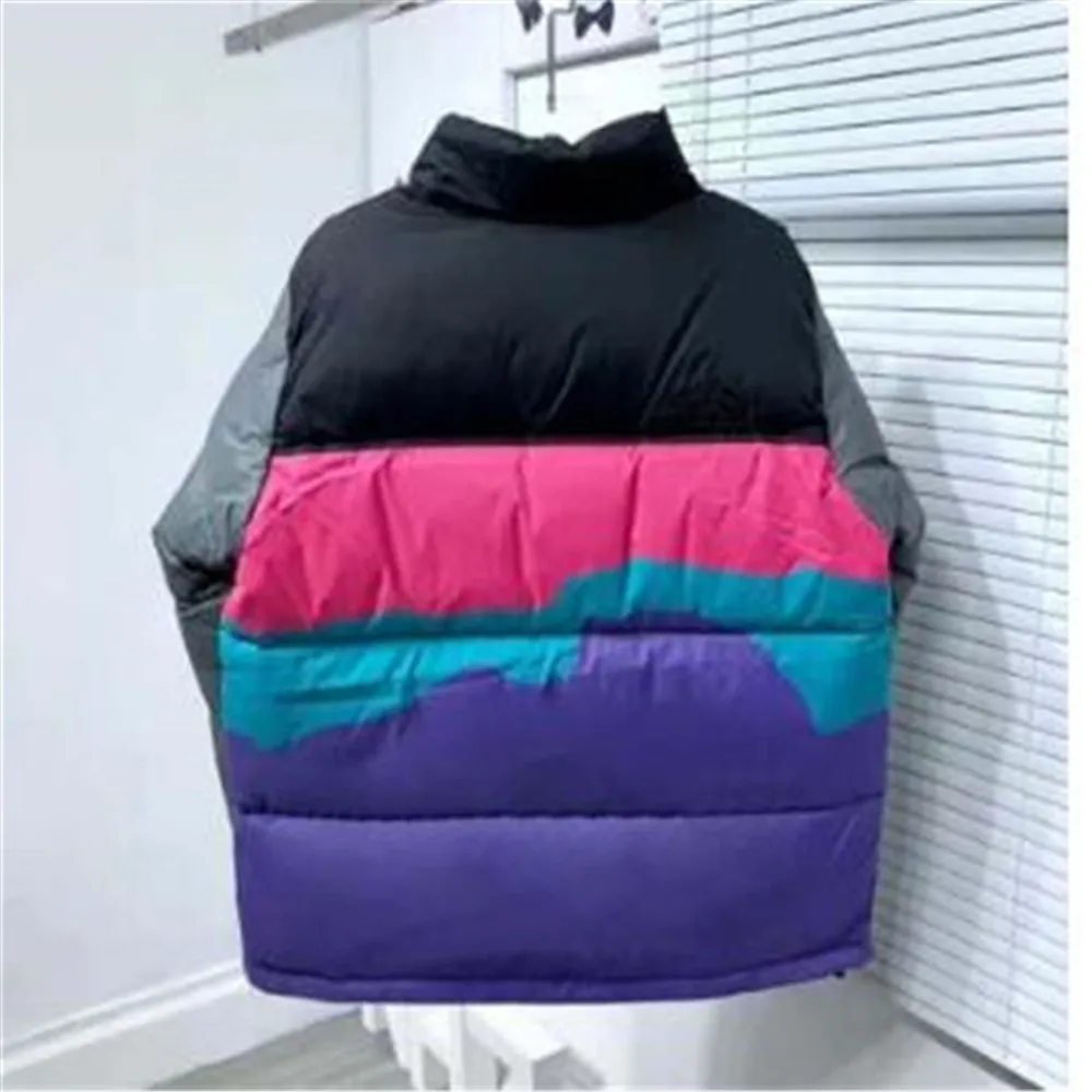 

2021 Mens down Parka outwear Jacket Embroidery couple Street Warm Simple winter fashion outdoor cotton padded coat