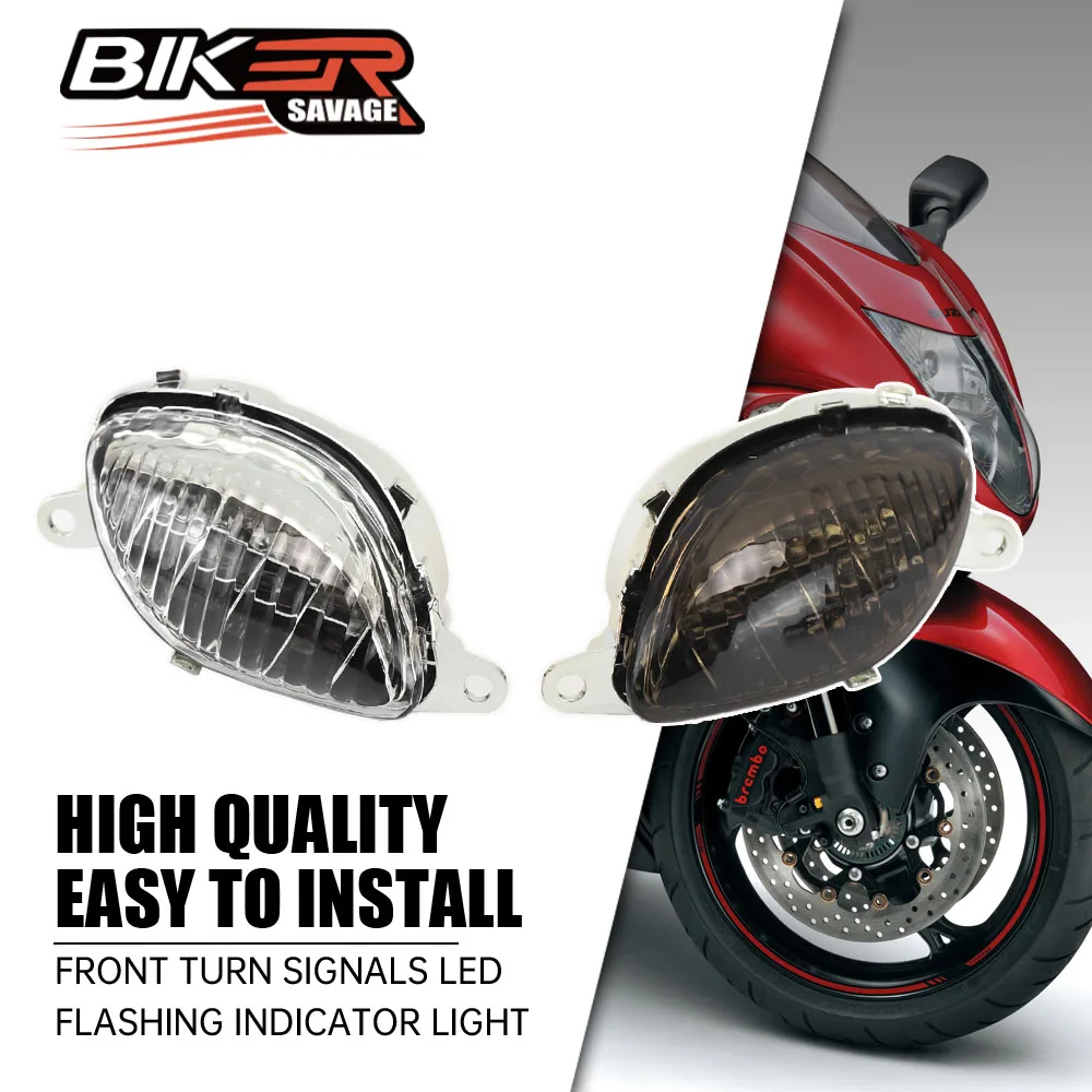 Front Turn Signals LED For SUZUKI GSX1300R HAYABUSA 1999-2007 Motorcycle Flashing Indicator Light 1pair Lamp Blinker Accessories