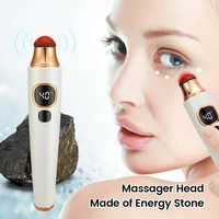 energy stone eye massager hot red stone vibration warm anti puffiness eye bags dark circle fatigue eye care skin beauty device