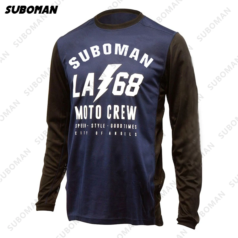 

suboman team Summer men's quick-drying motorcycle long sleeved jersey mtb mountain bike sports downhill bmx enduro bike jersey