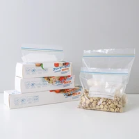 transparent sealed plastic packaging bag for vegetable fruit storage freezing preservation zipper sealed bags food storage tools