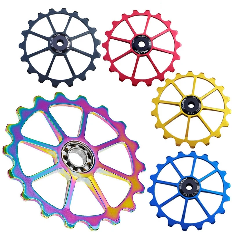 

Задний переключатель передач Mi.Xim 18T для горного велосипеда, велосипедный направляющий ролик для 7-12 Скоростей