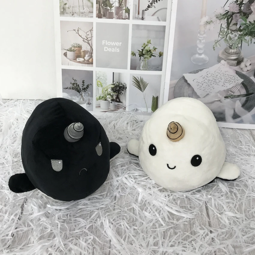 

Мягкая и двусторонняя плюшевая игрушка, 21 см, красочная рыба, кукла, мягкая рыба-флип, кукла-флип, игрушка-флип, фиолетовый + синий цвет, Детск...