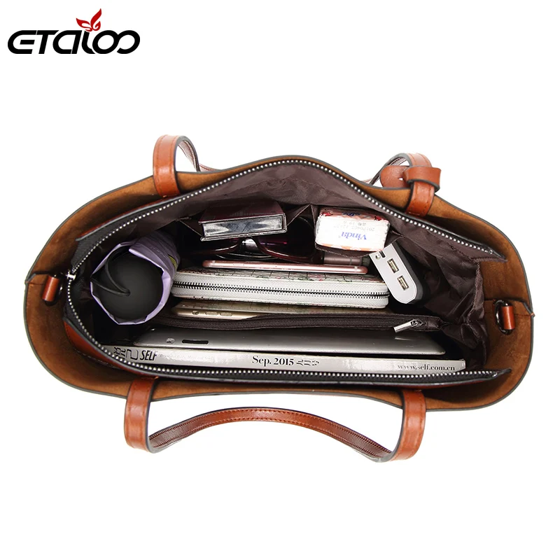 Сумка на плечо женская из экокожи ажурный саквояж большой вместимости