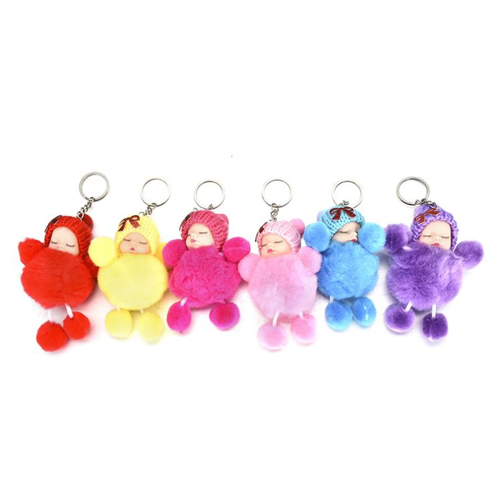Симпатичные Брелки для девочки спальный мешок малышей с бантом плюшевые куклы