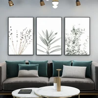 eucalyptus leaf poster lavender flowers canvas painting nordic wall art print picture for living room on the wall home decor