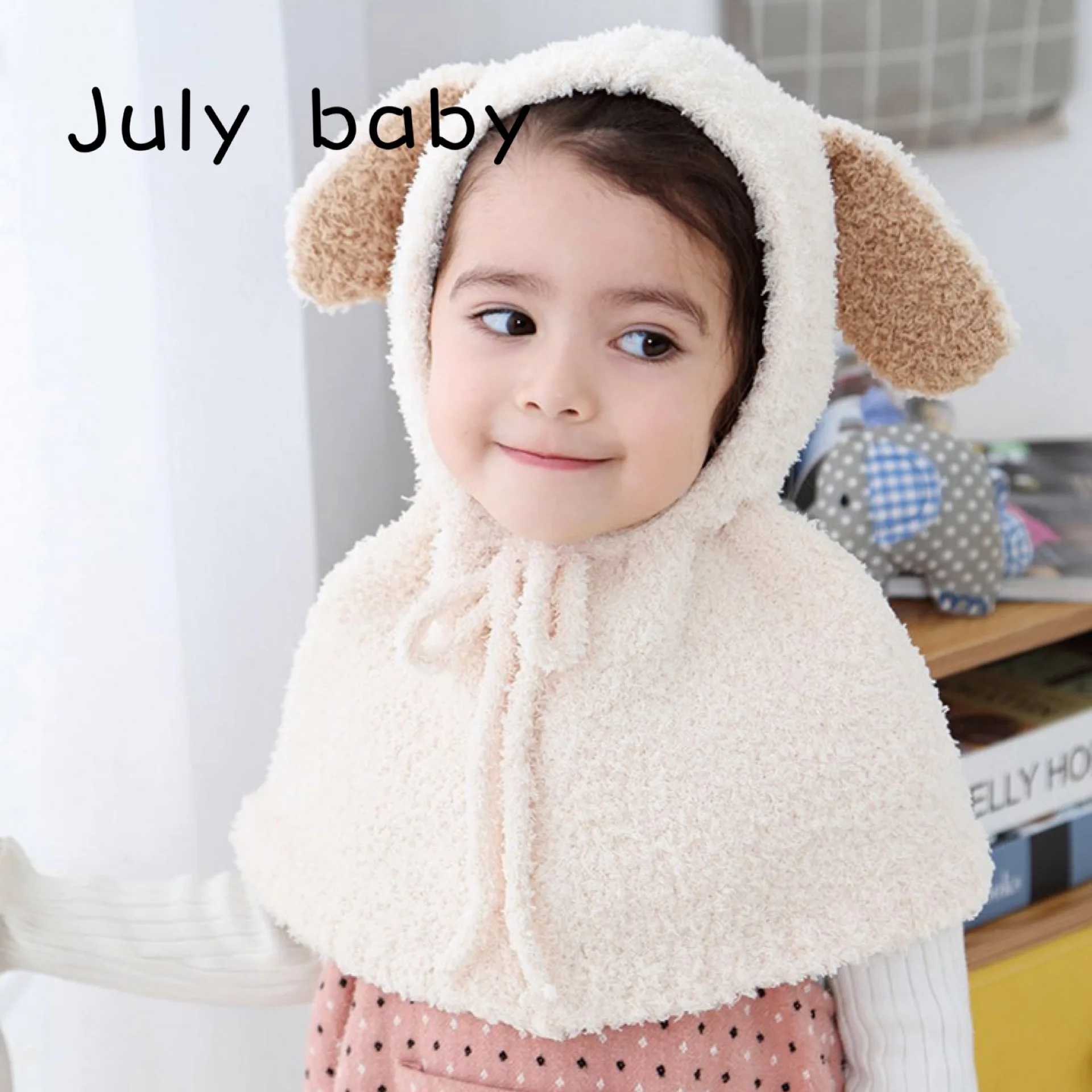 Июльская детская шапка осень и зима мягкая теплая новая мультфильм собака