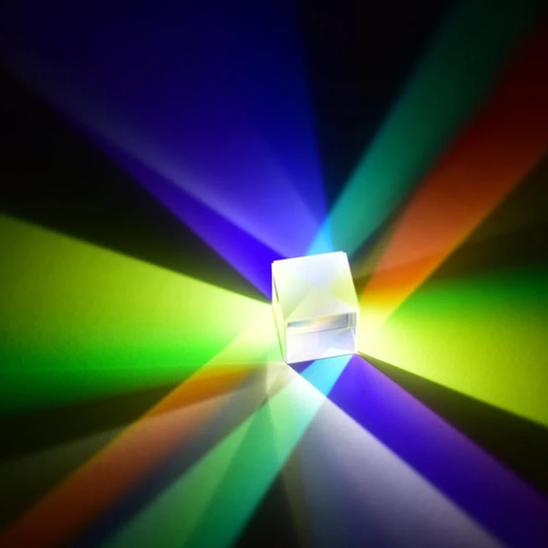 X-кубическая Призма RGB Combiner сплиттер крестообразная дихроичная Призма-украшение преподавания физики инструменты фотография исследования образовательный подарок
