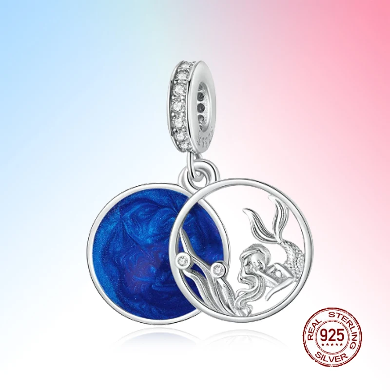 

Spring 2021 new 925 Sterling Silver Pendant for original dream ocean Charm Bracelet Necklace DIY exquisite jewelry accessories