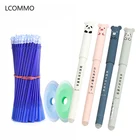 2652 шт.компл. стираемая ручка с животными, пандой, 0,5 мм, стираемая ручка, стержни для стираемой ручки, школьные милые офисные принадлежности, Канцтовары