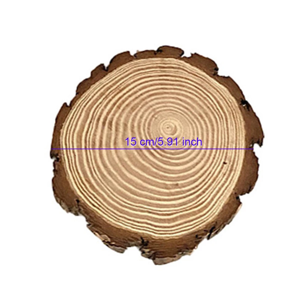 

Round PVC Imitation Wood Grain Decorative Placemat Insulation Non-Slip Table Mat Coaster Kitchen Decoration Accessories