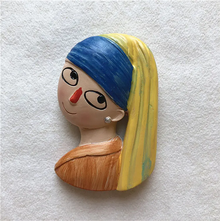 Новое поступление брошь булавка с милым мультяшным креативным рисунком Ван Гога