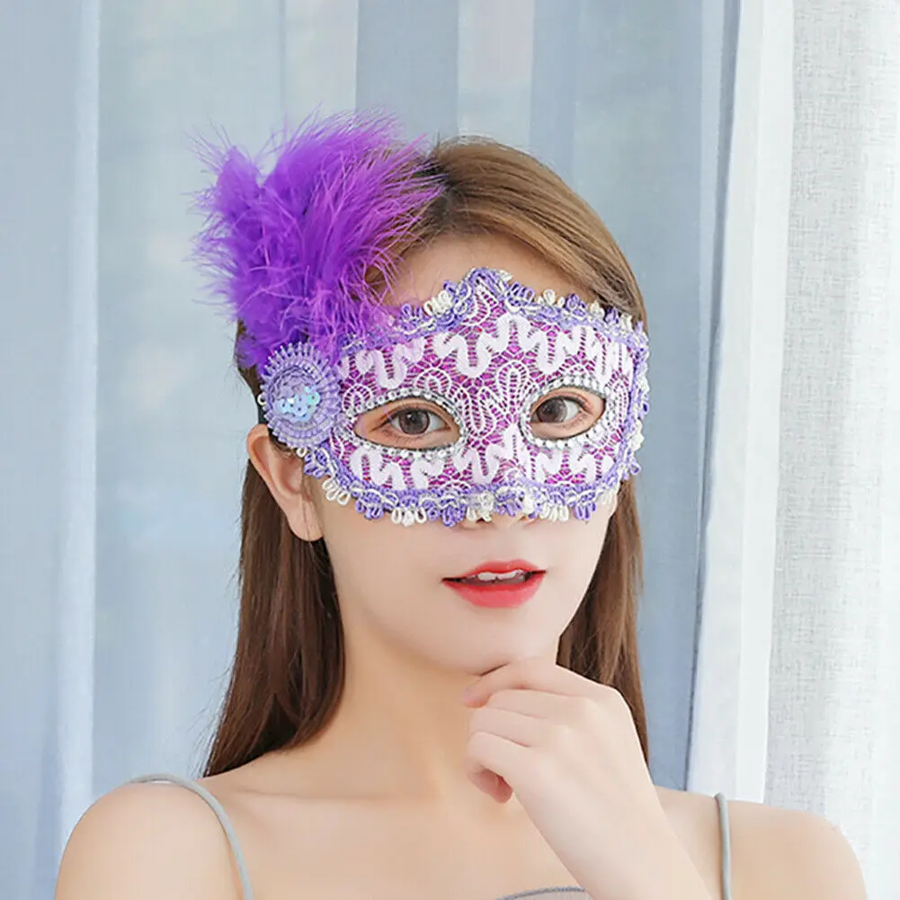 Женская Сексуальная кружевная Маскарадная маска для карнавала Хэллоуина маски с