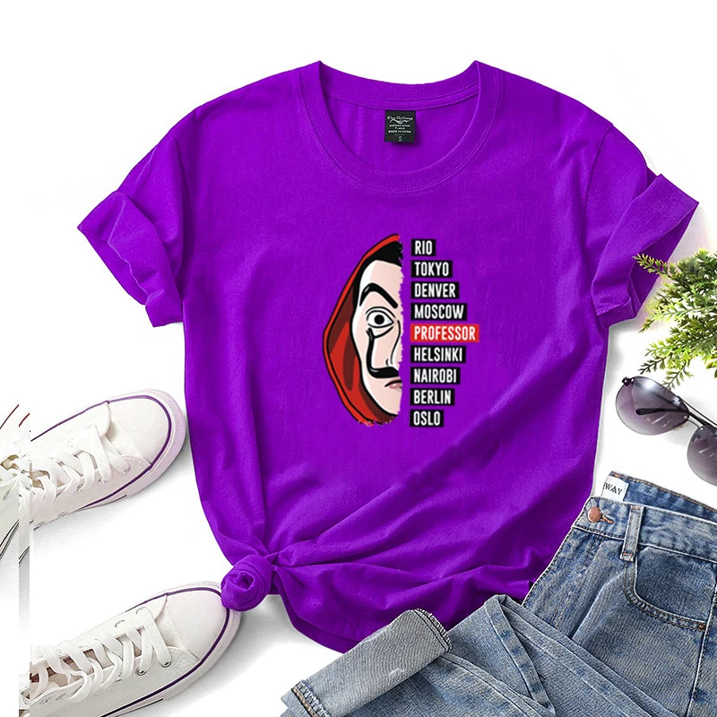 

Cotton round Neck T-shirt Women's Creative Avatar Printed Letter Straight Women's Clothing Top Women Short Sleeve T-shirt