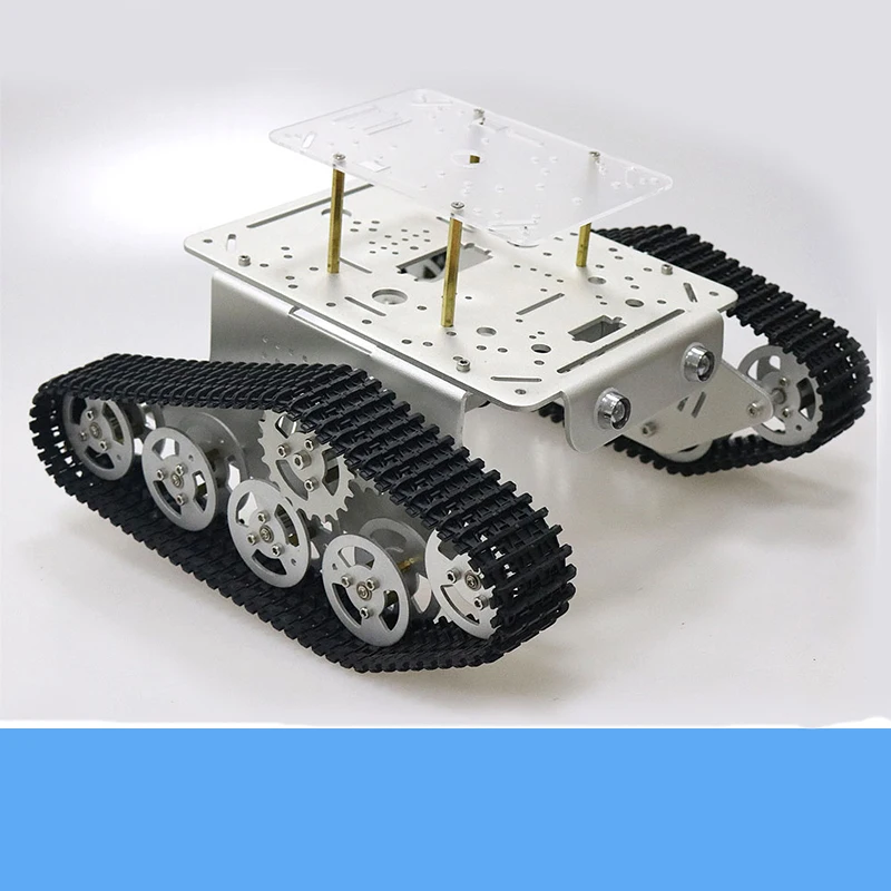 Металлический гусеничный радиоуправляемый робот T300 набор шасси с высоким