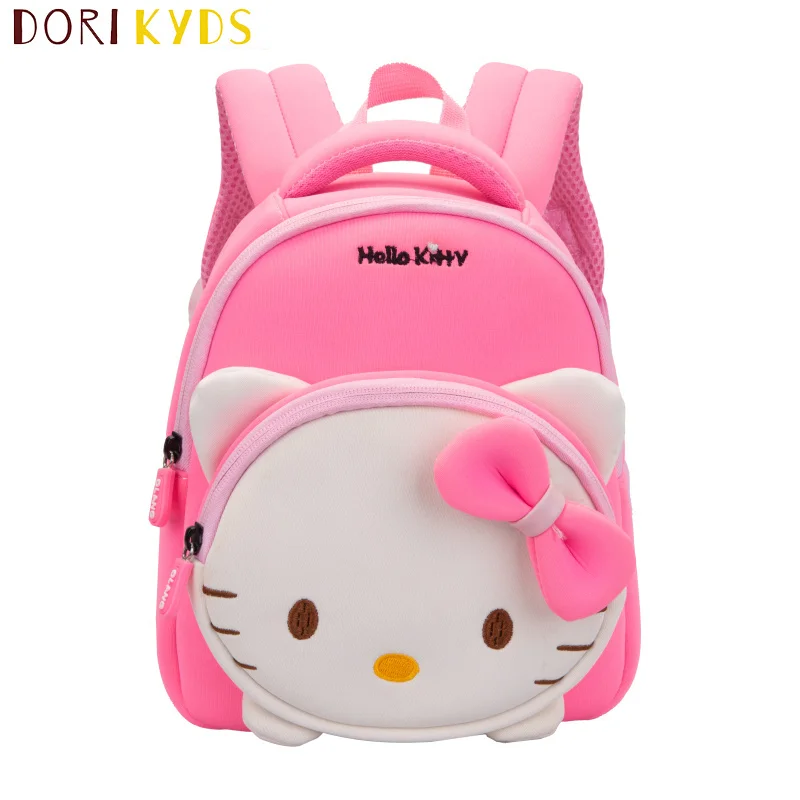 Детские рюкзаки DORIKYDS с объемными рисунками кошек, школьный ранец для детского сада с животными, детские школьные сумки, милые сумки для дево...