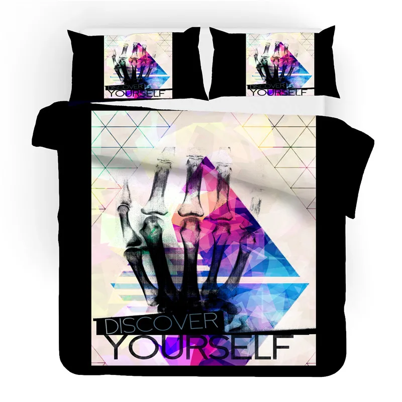 3D постельный набор king size ручная печать пододеяльник двойной размер домашний