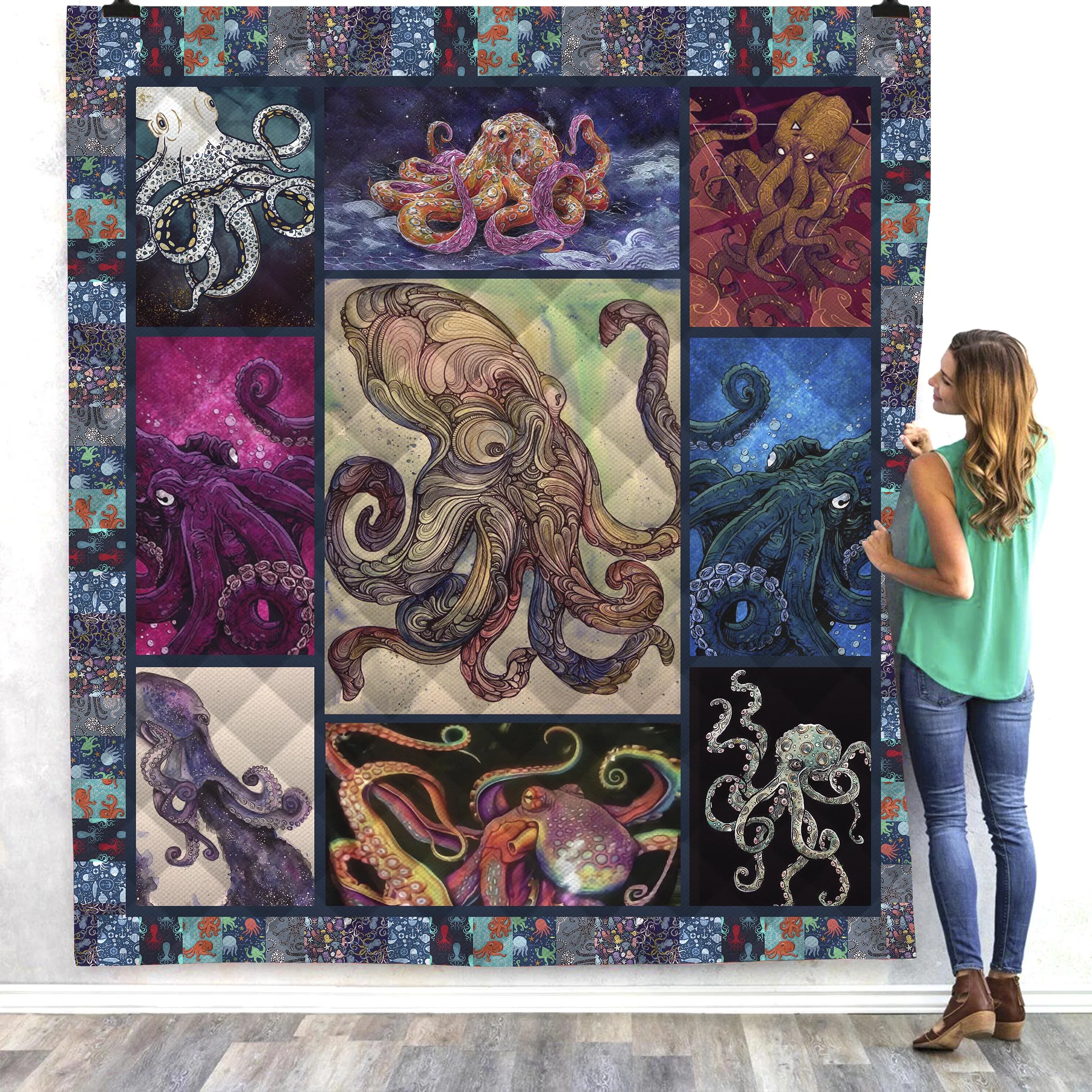 Одеяло летнее с 3D рисунком панды и Луны 2019|Одеяла| |