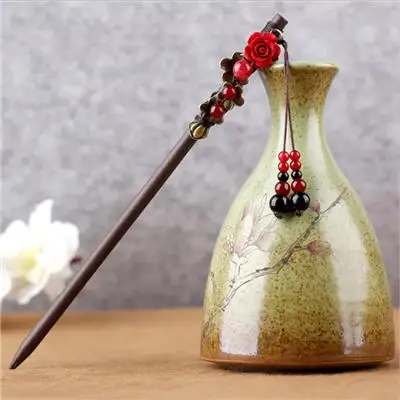 05 Hair Sticks Винтажные кисточки китайские деревянные счеты волосы палочки для волос ювелирные аксессуары для женщин Этнические Ручной работы шпилька для волос украшения - Metal color: 05 Hair Sticks