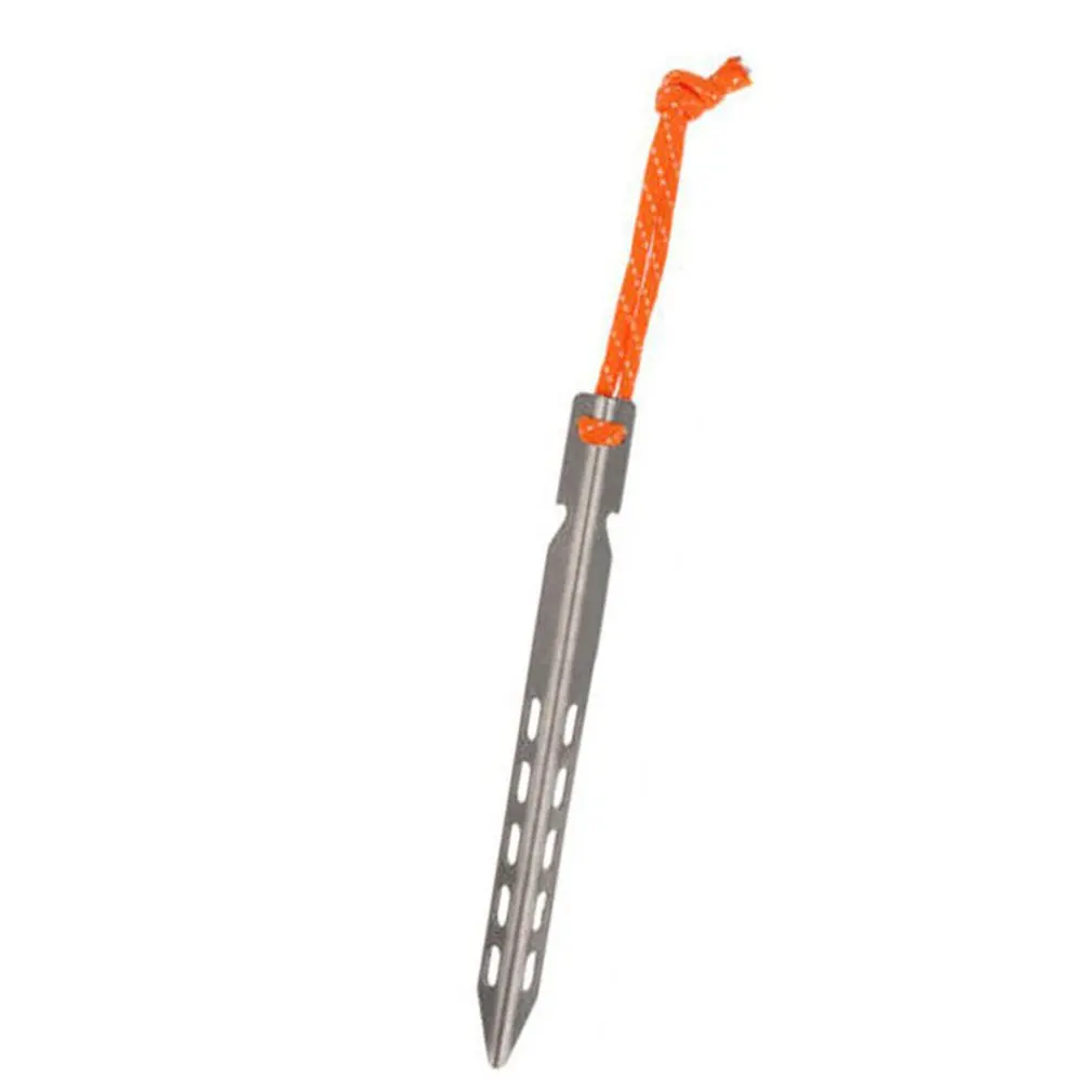 Титановый сплав колышки для палаток с веревкой 16 см V форма палатки наземные