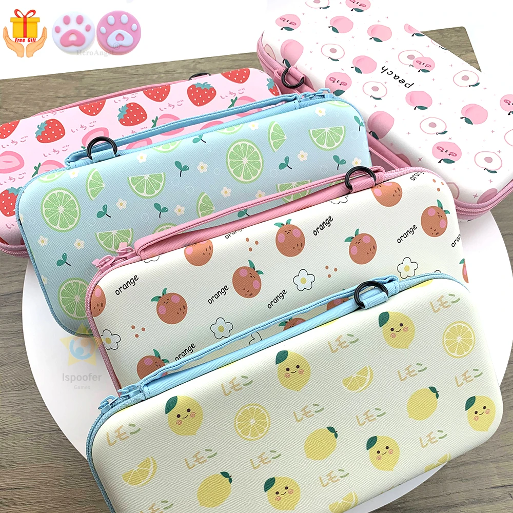 

Fruit Orange Bag For Switch Case Large Capacity Storage Bag Protective Cover Shell Box NS Console Hard Bag For Nintendo Switch