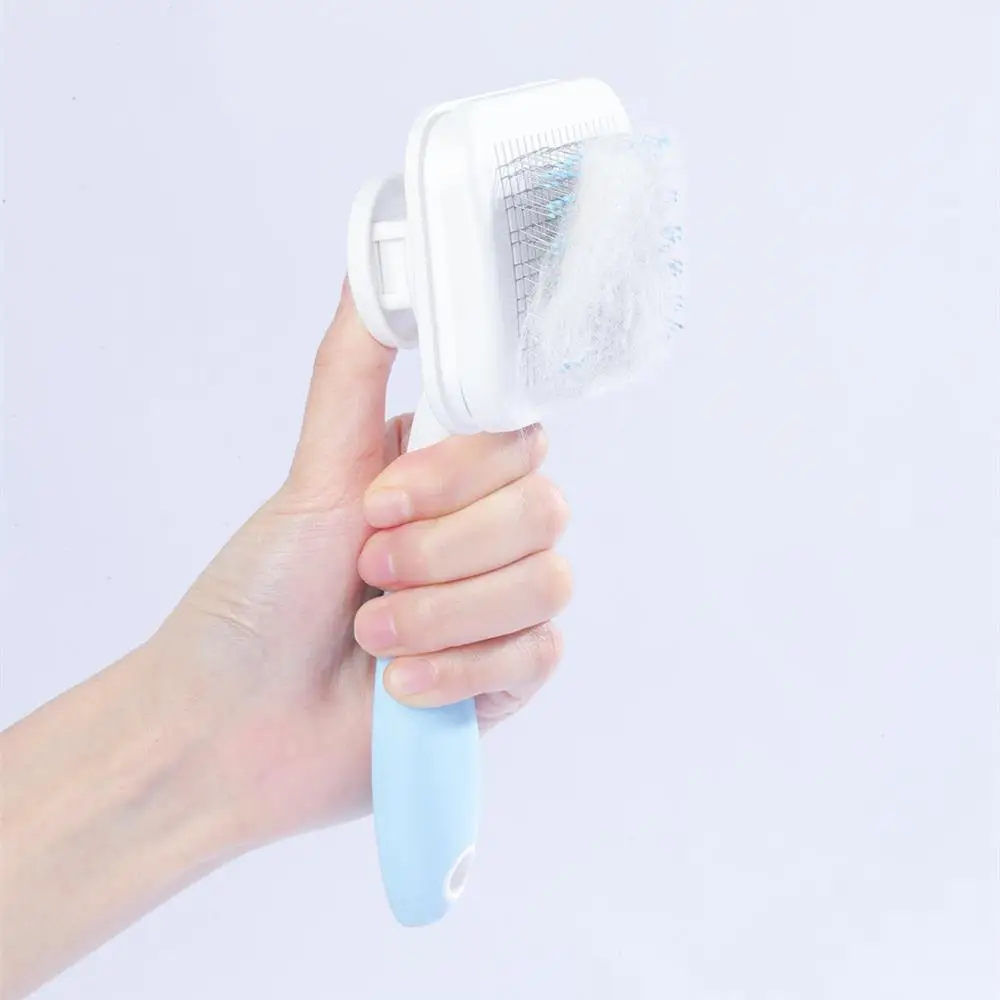 Пушистый хвост вращающаяся игольчатая расческа для кошек щенков домашних