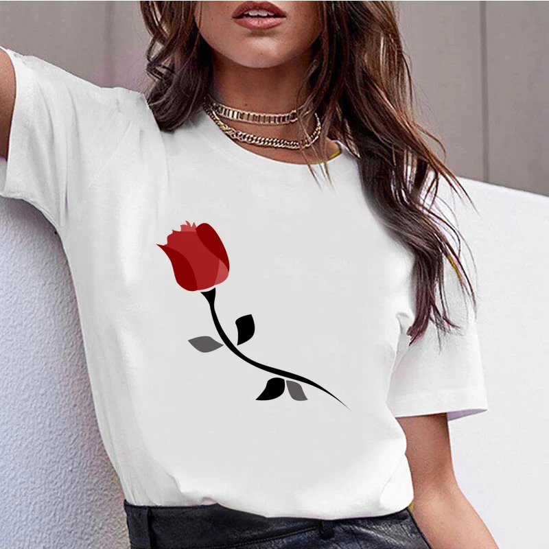 743530 _ футболка Повседневная с круглым вырезом и короткими рукавами женская