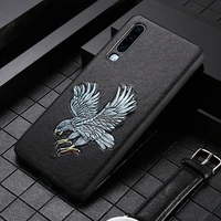 genuine leather 3d emboss grain phone case for huawei p30 lite p40 pro mate 20 p20 y9 y7 y6 cover for honor 20 pro 10 10i 8x 9x