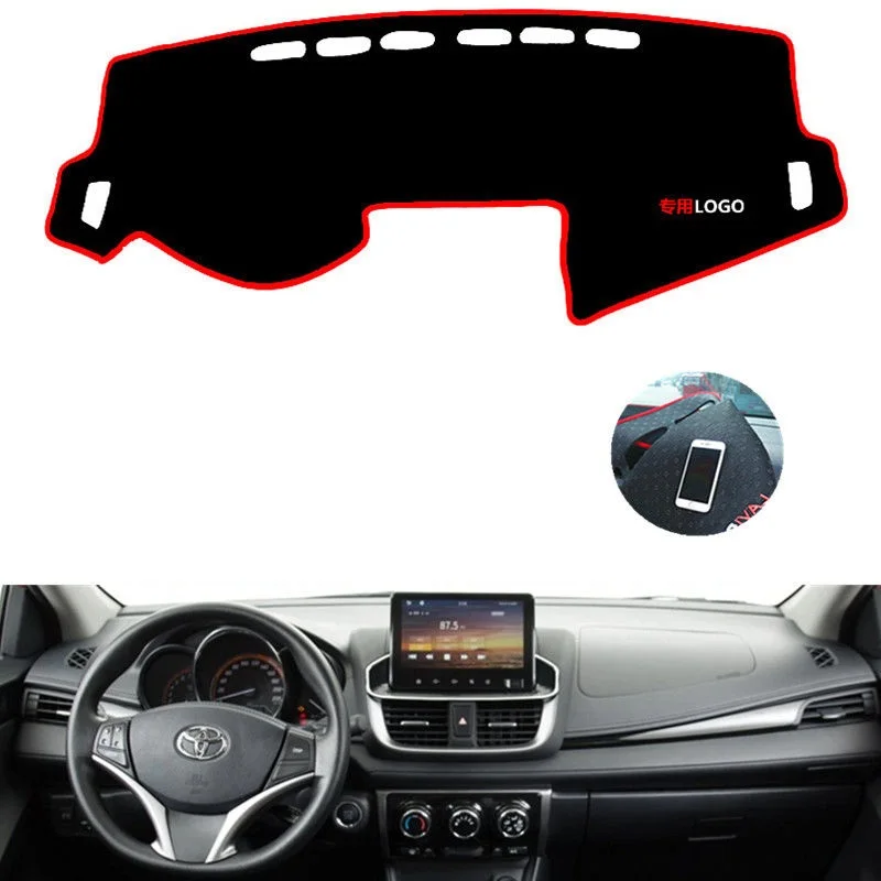 Чехол для приборной панели без проскальзывания For Toyota Yaris 2020 солнцезащитный коврик для инструментов Аксессуары для автомобиля.